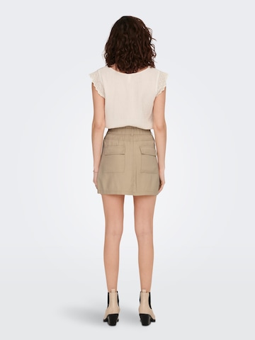 ONLY Skirt 'OVA-ARIS' in Beige