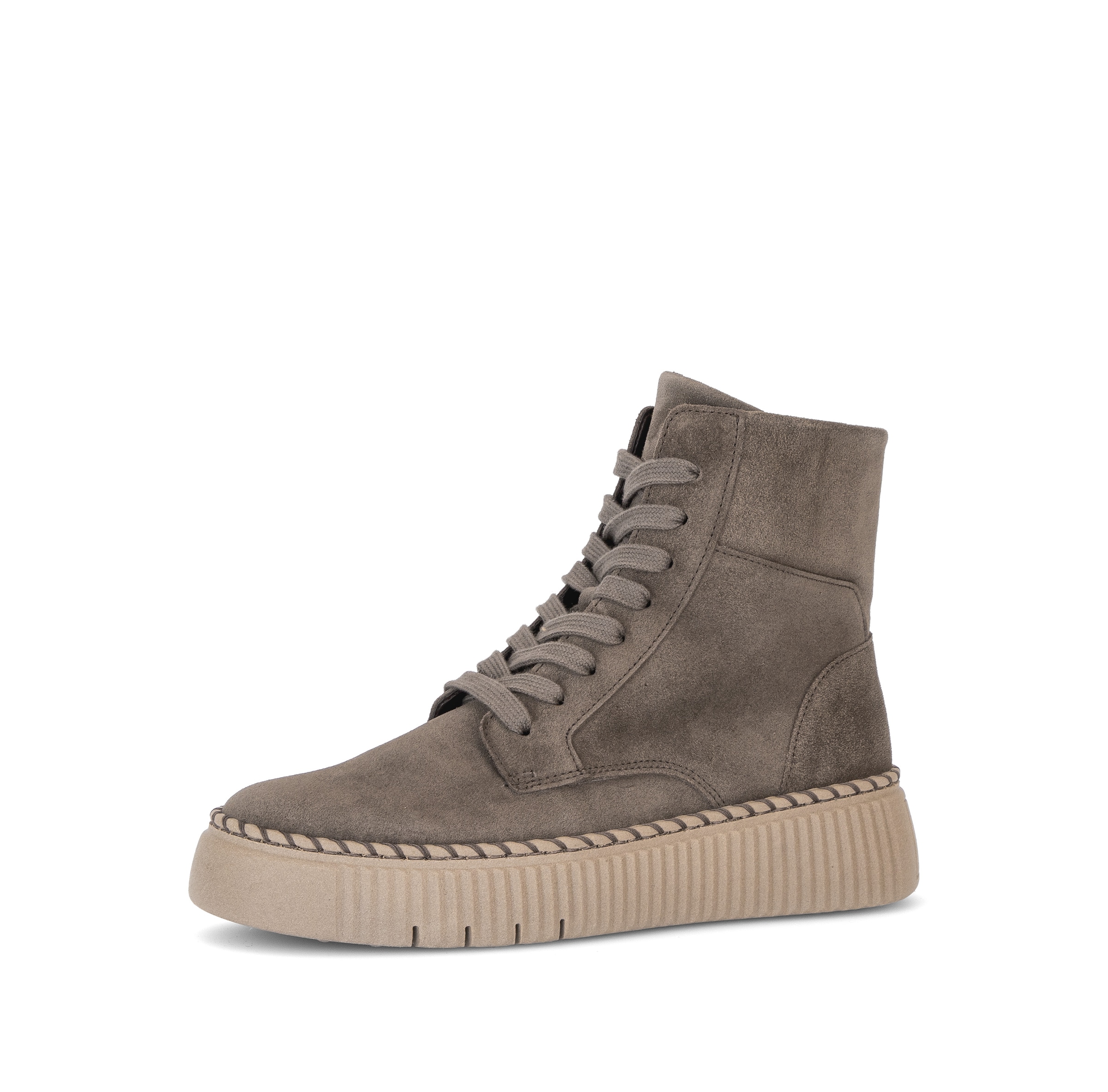 GABOR Lace-Up Ankle Boots in Brown: front