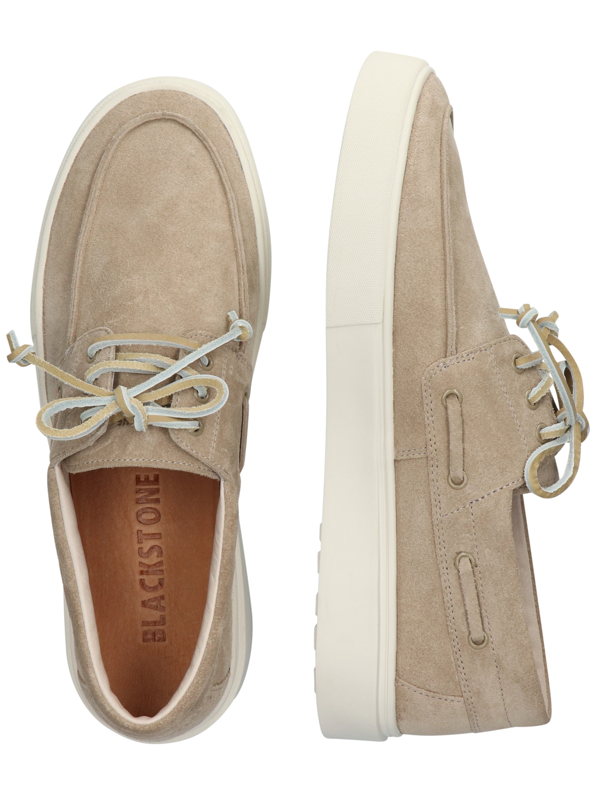 BLACKSTONE Mockasin 'Ruby Agwe DG510' i beige