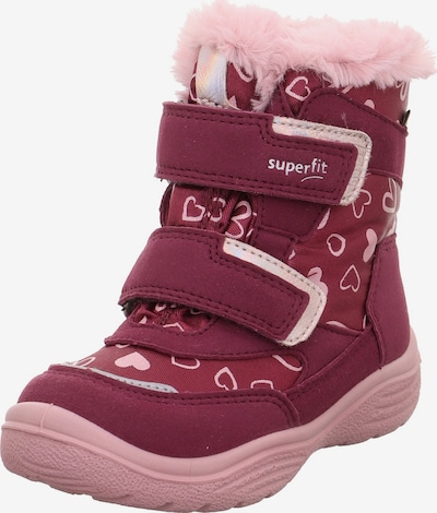 SUPERFIT Bottes de neige 'Crystal' en or rose / gris argenté / rose / bourgogne, Vue avec produit