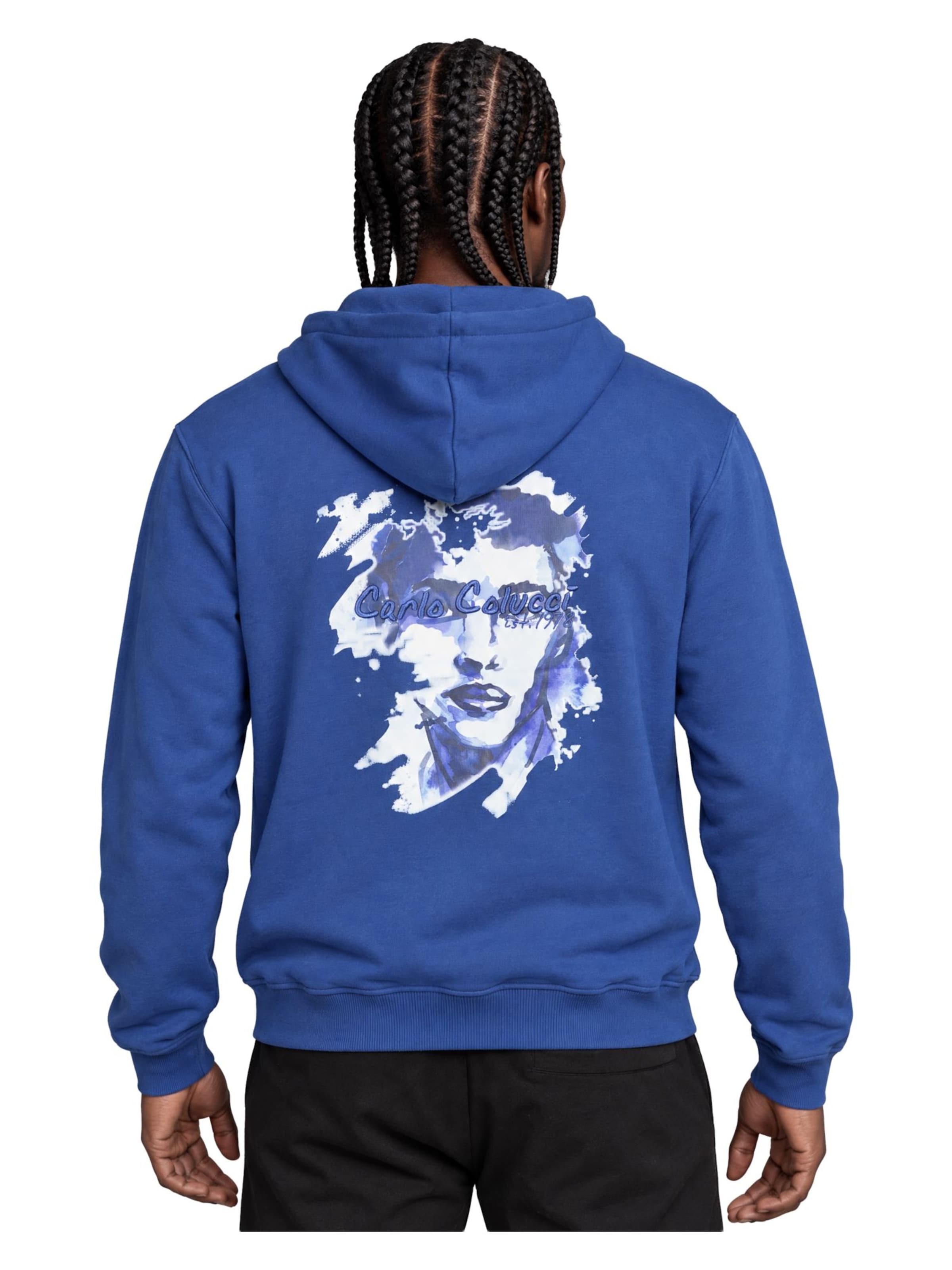 Carlo Colucci Sweatshirt ' Framba ' in Blauw