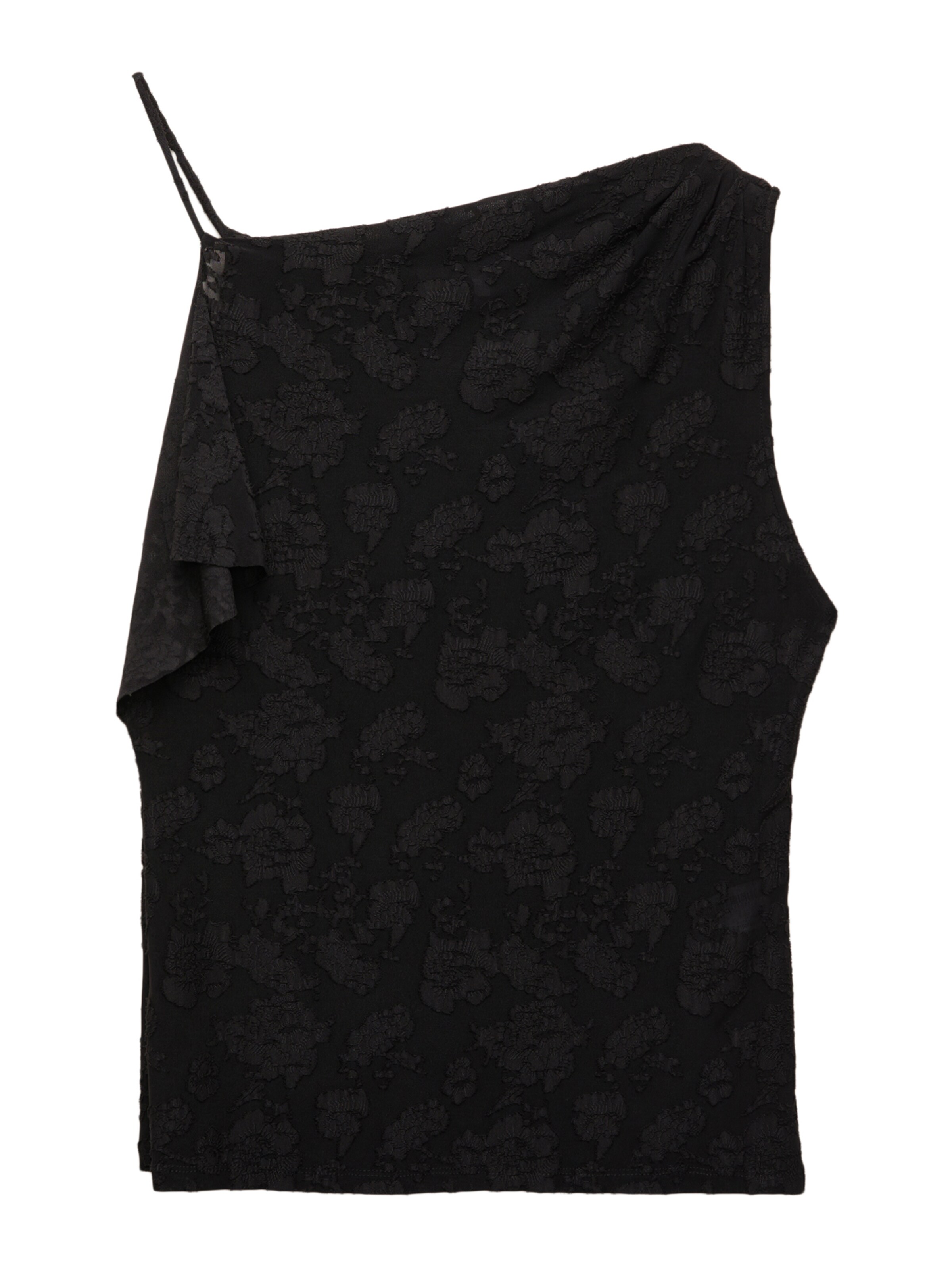 Pull&Bear Top – černá: přední strana