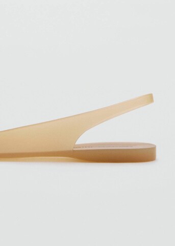 MANGO Ballet Flats 'Supra' in Beige