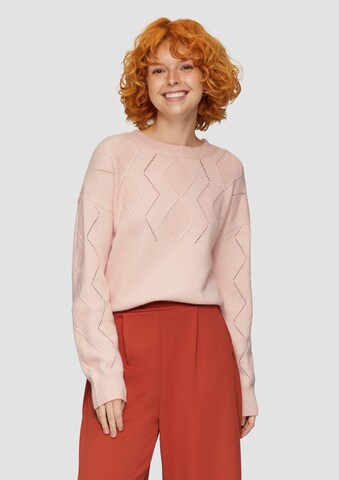 QS Pullover in Pink: Vorderseite