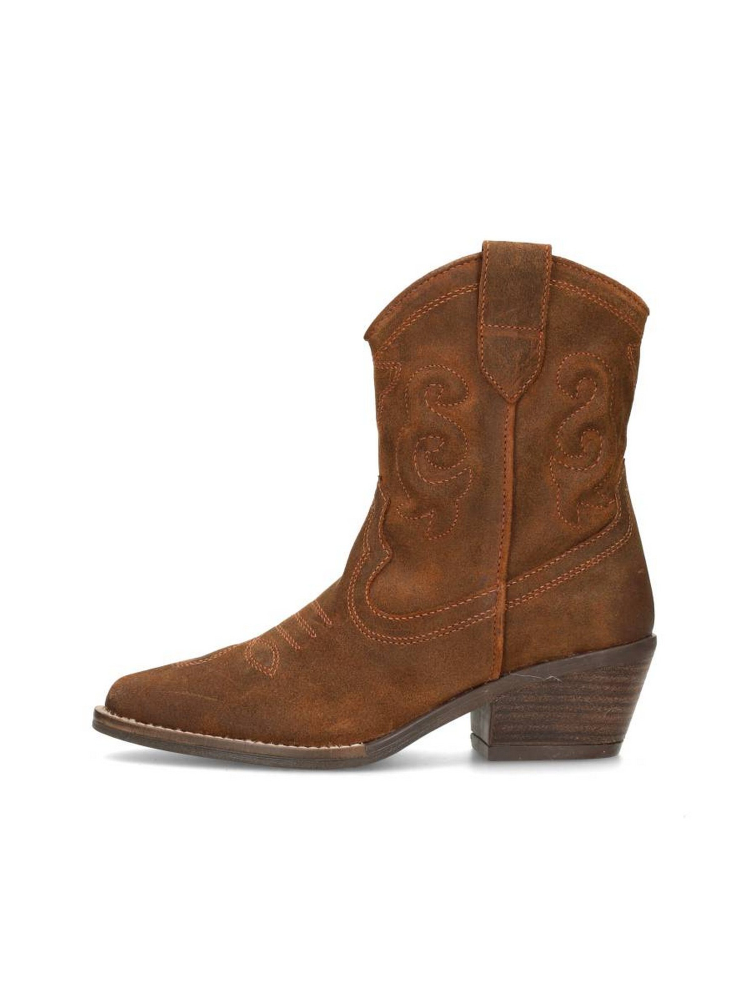 PS Poelman Cowboylaarzen in Bruin: voorkant