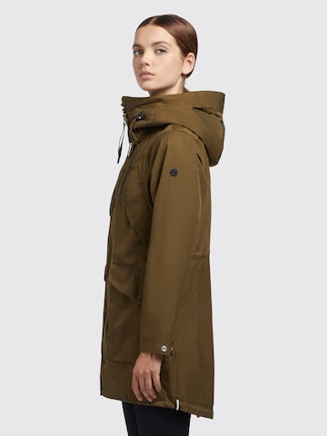 Parka di mezza stagione di khujo in verde