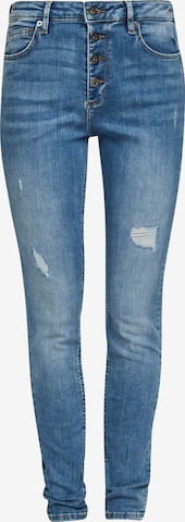 QS סקיני ג'ינס בכחול: מלפנים