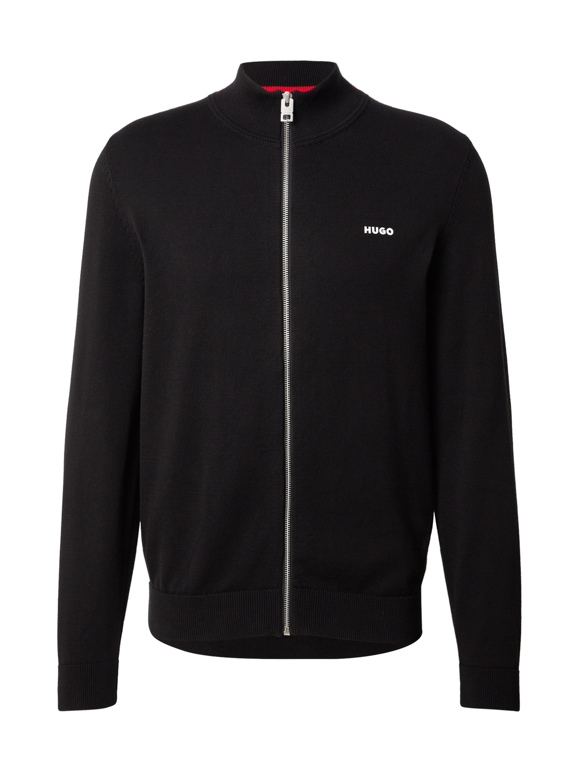 HUGO - Cárdigan 'San Jacomo' en negro: frente
