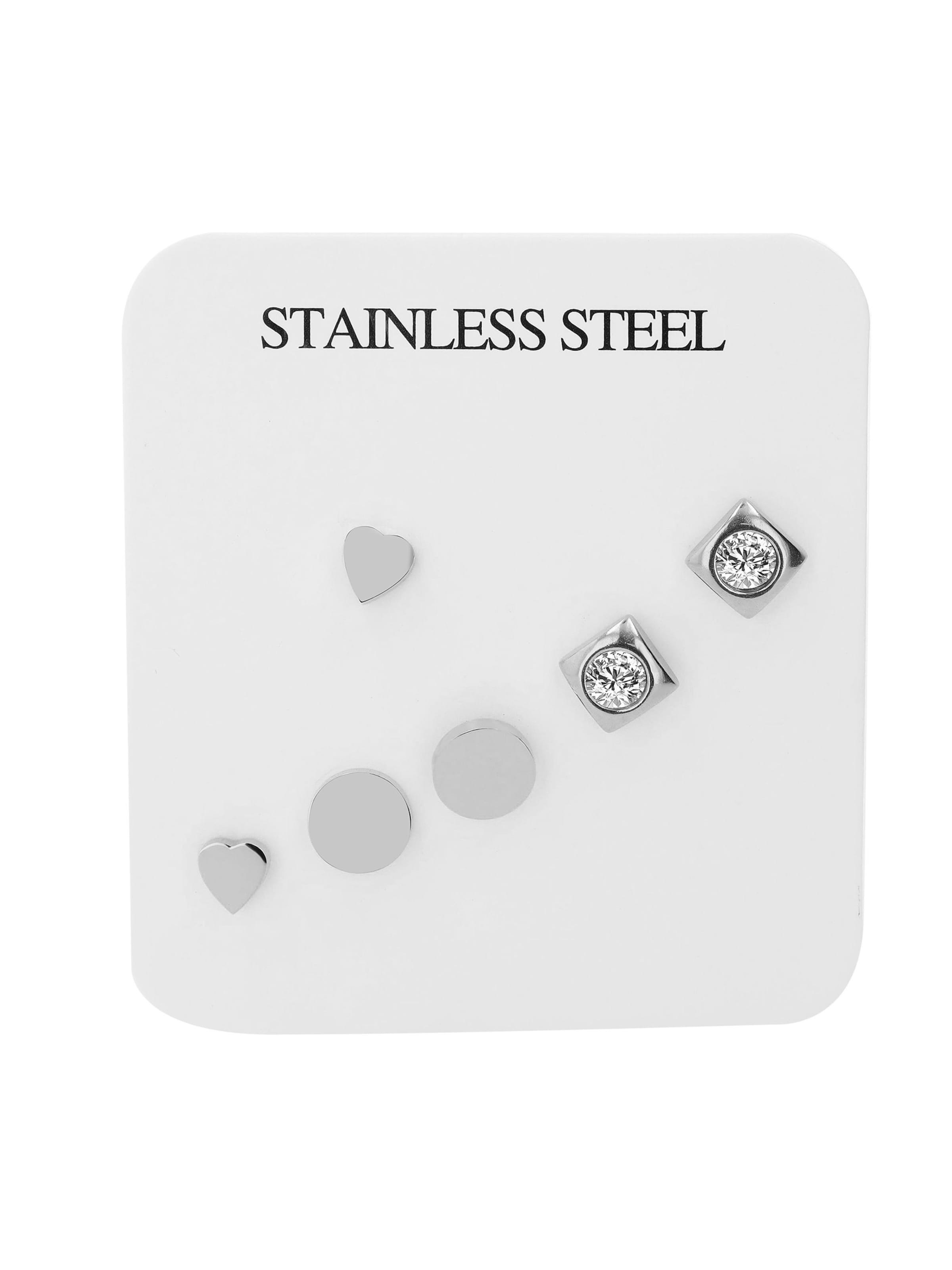 Akzent Earrings 'Ksenia, langlebig' in Silver: front
