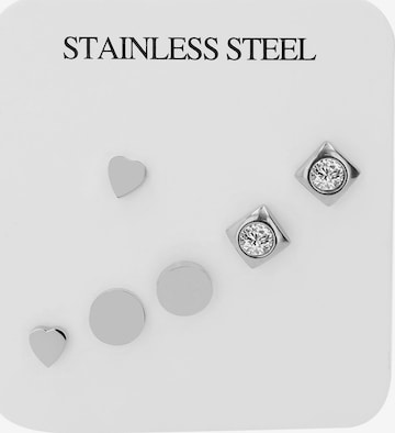 Akzent Earrings 'Ksenia, langlebig' in Silver: front