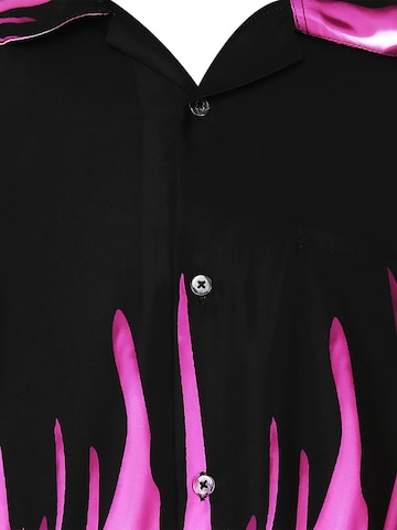 King Kameha Shirt 'Flames' in Purple