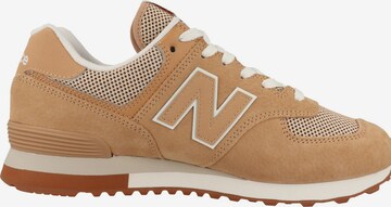 Baskets basses new balance en orange