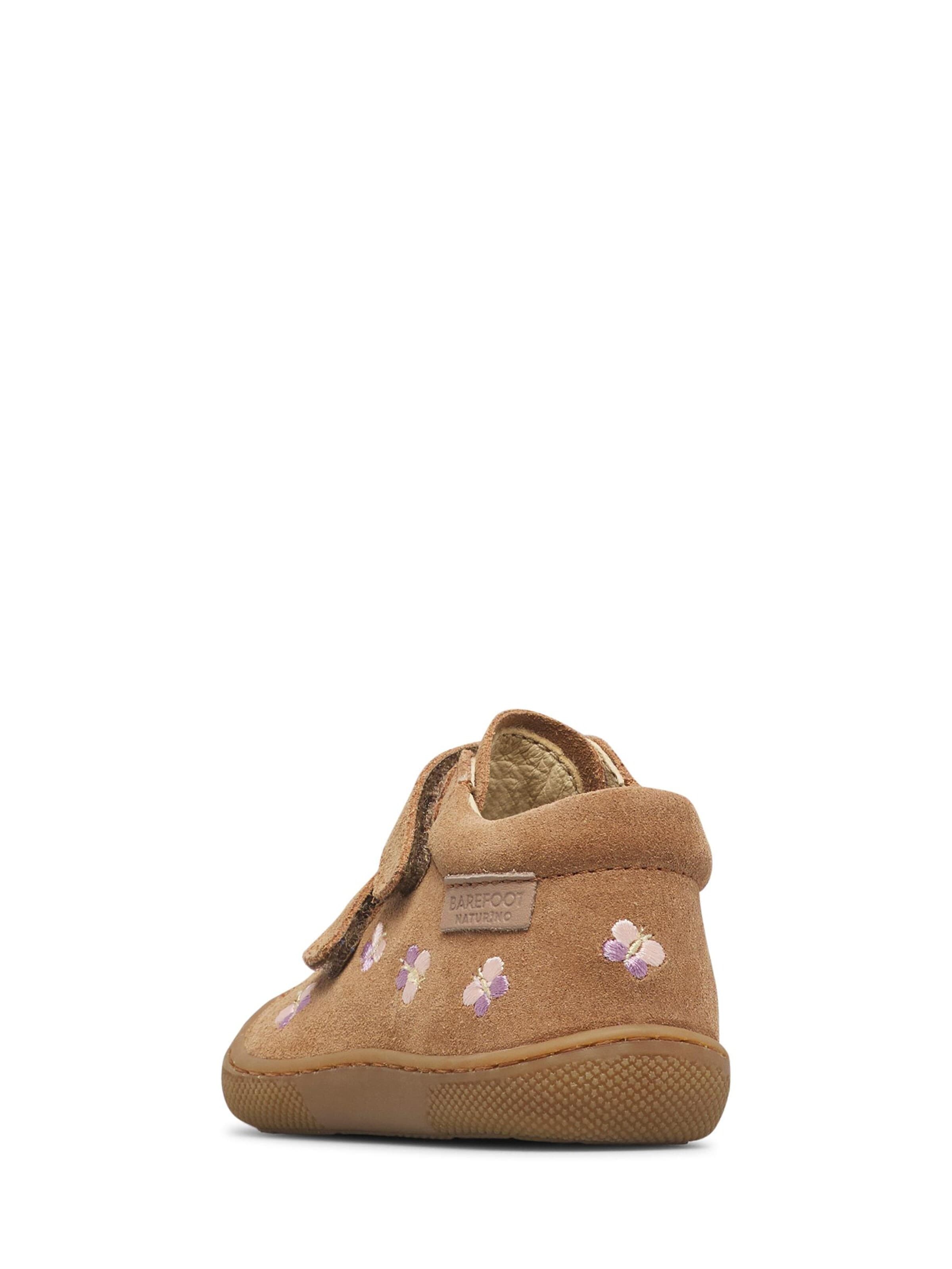 NATURINO Sneakers 'BAREFOOT AMUR VL EMBR.BUTTERFLY' in Roze