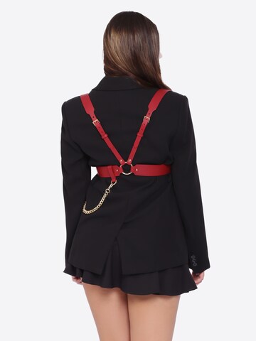Haute Cuir Gürtel 'Tara Chain Harness'‌‌‌‌‌‌ in Rot