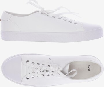 BOSS Black Sneakers & Trainers in 46 in White: front