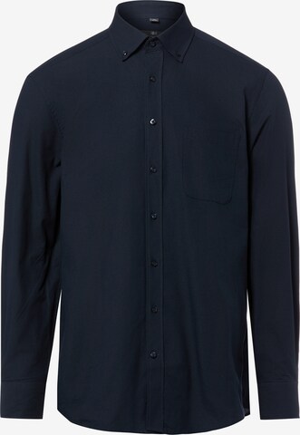 Nils Sundström Regular Fit Hemd in Blau: Vorderseite