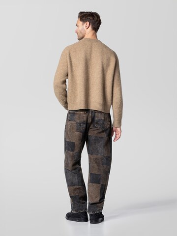 YVZ Denim Baggy Jeans 'Saturn' in Brown