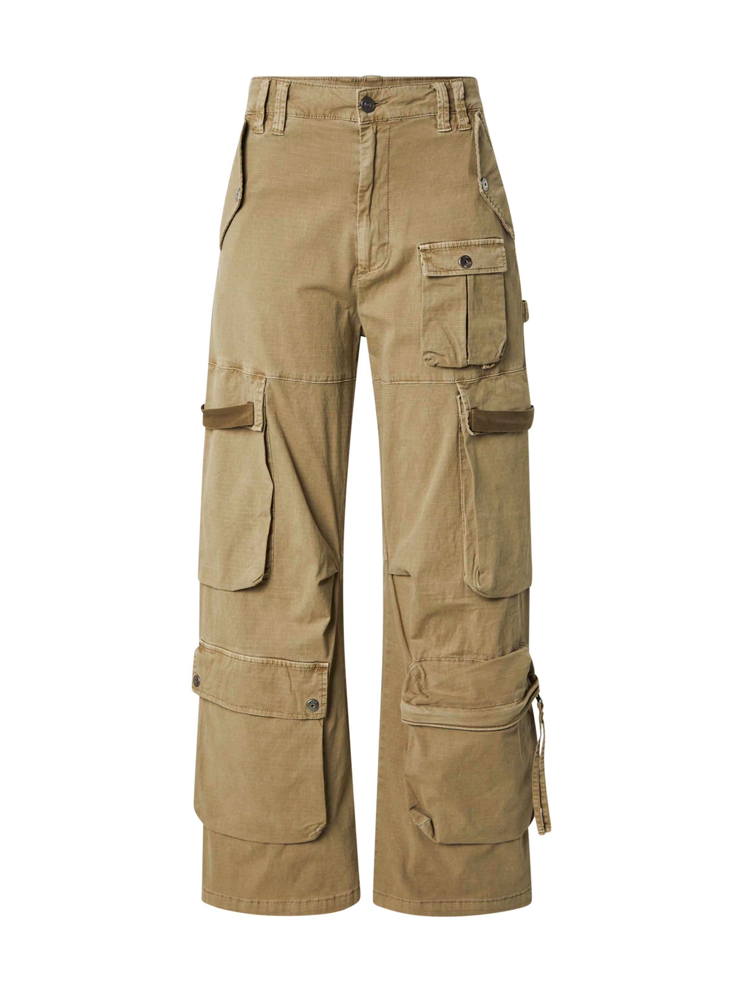 Loosefit Pantaloni cargo 'Mega' di G-STAR in verde: frontale