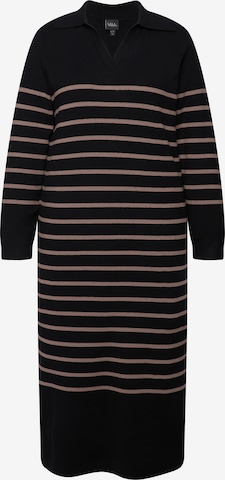 Robes en maille Ulla Popken en noir : devant