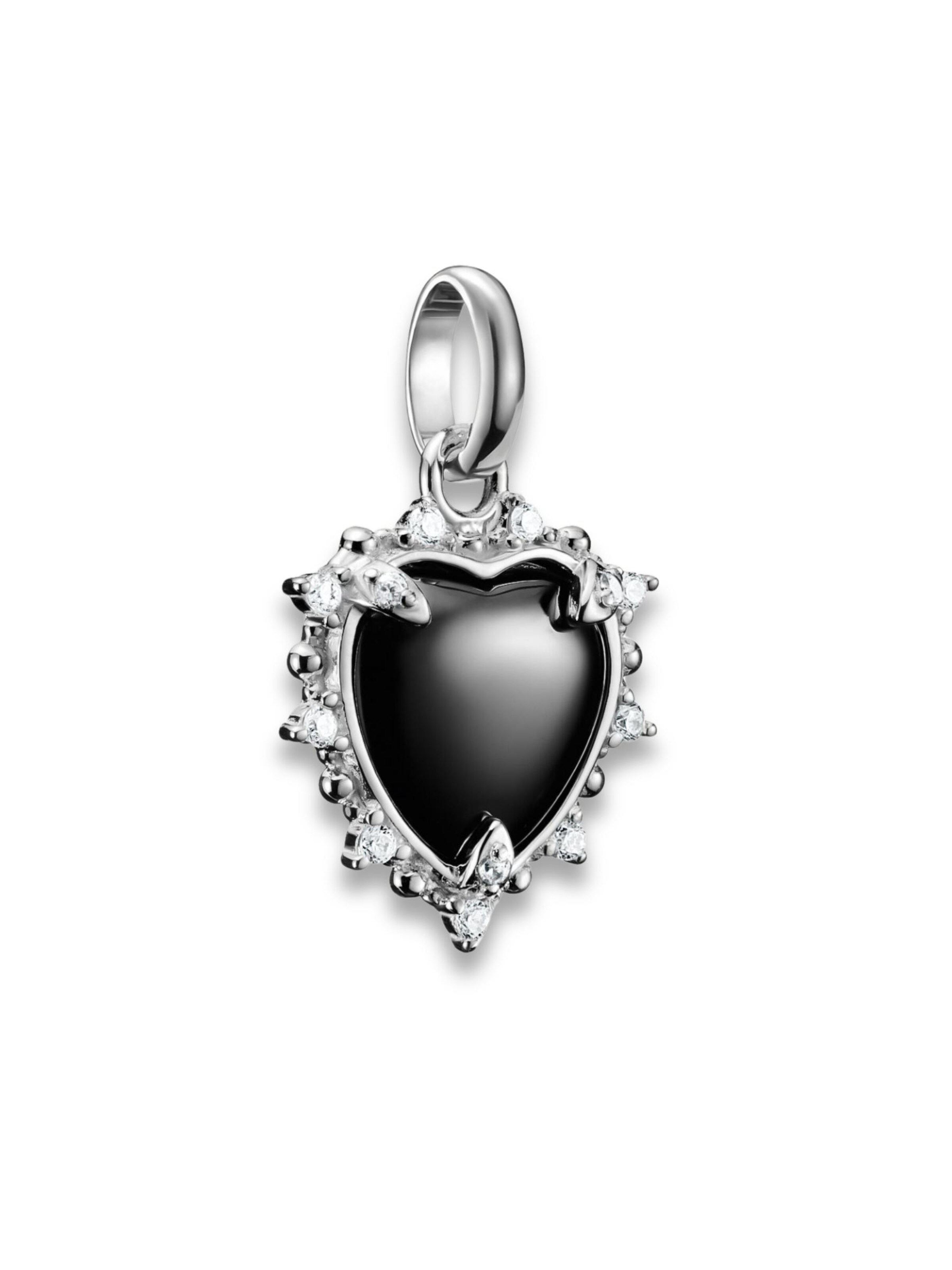 Pendentif Thomas Sabo en noir : devant