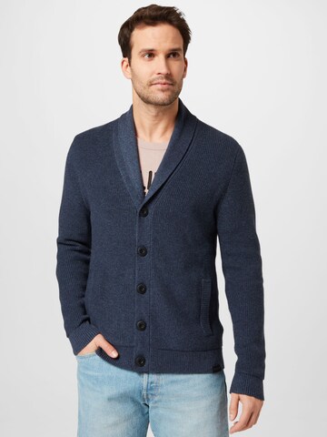 HOLLISTER Gebreid vest in Blauw: voorkant