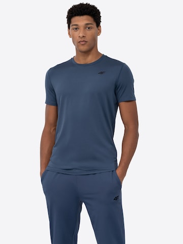 4F Funkcionalna majica | modra barva: sprednja stran
