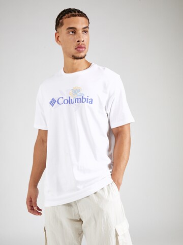 COLUMBIA Functioneel shirt 'Explorers Canyon' in Wit: voorkant