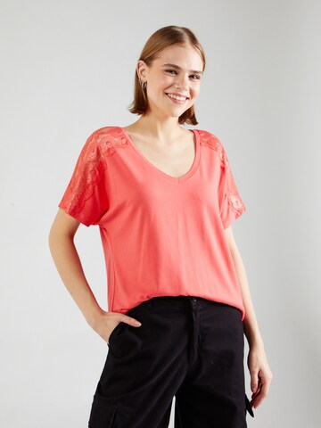 ONLY Shirt 'MOSTER' in Roze: voorkant