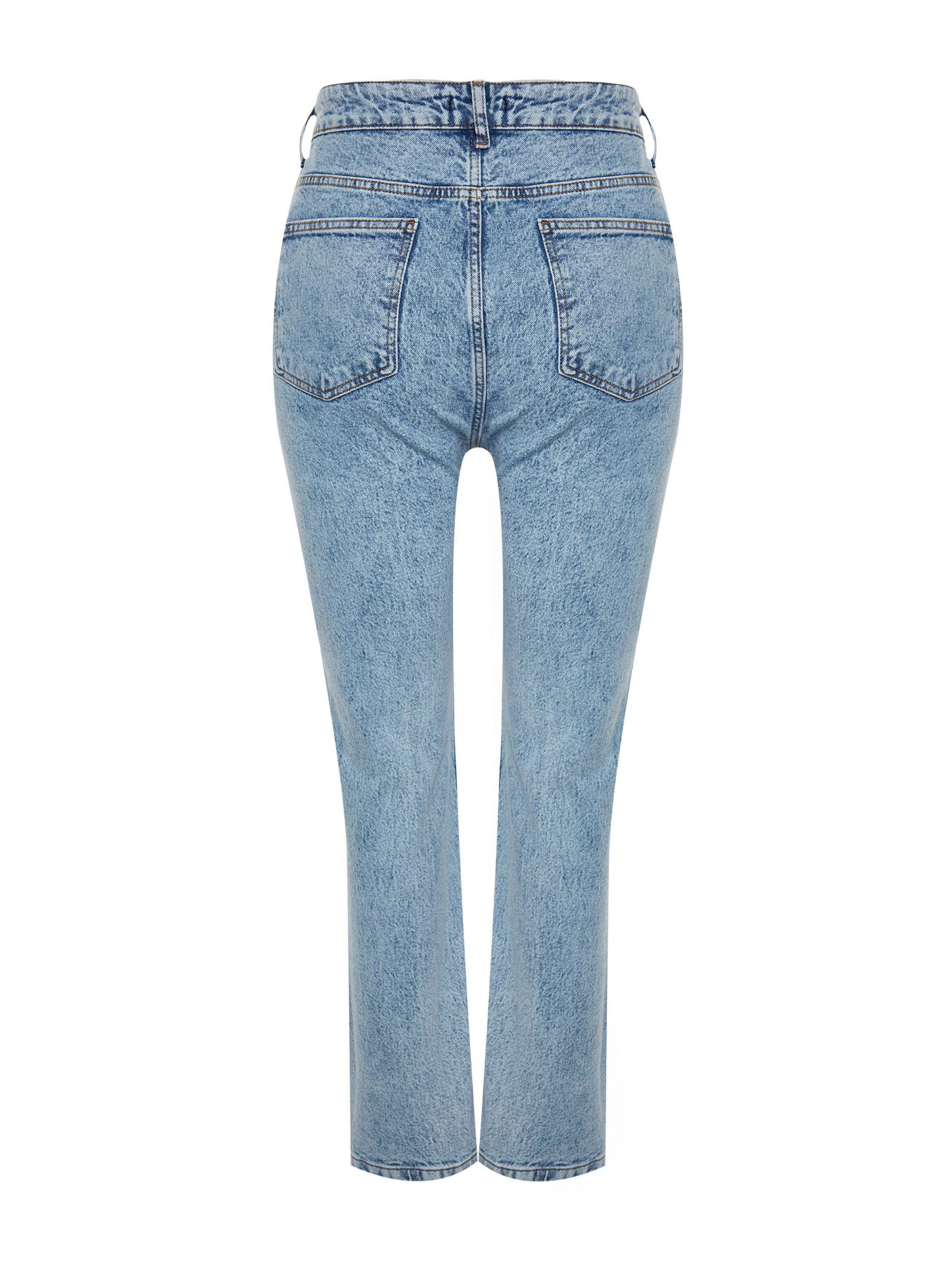 mėlyna Trendyol Curve Standartinis Džinsai