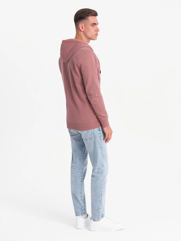 Ombre Sweat jacket in Pink