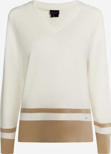 DreiMaster Klassik Sweater 'Baradello' in Brown / Wool white, Item view