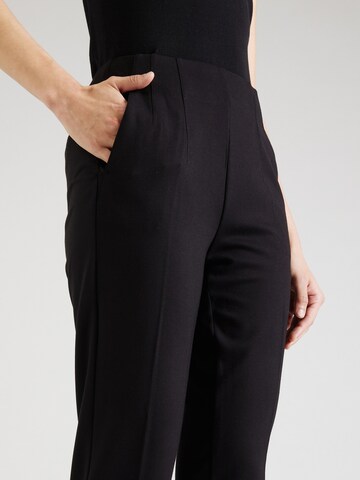 TAIFUN Zúžený Kalhoty s puky – černá