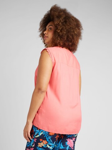 ONLY Carmakoma Bluse 'MUMI' in Pink