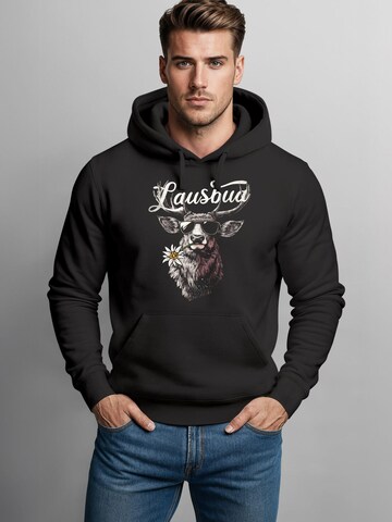 Neverless Sweatshirt 'Lausbua'‌‌‌‌‌‌‌‌ in Schwarz