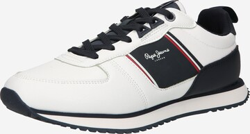 Pepe Jeans حذاء رياضي بلا رقبة بـ أبيض: الأمام