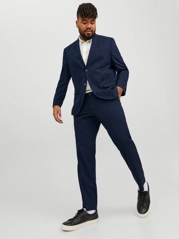 Jack & Jones Plus Regular Trousers with creases 'Franco' in Blue