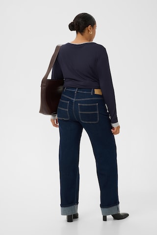 KAFFE CURVE Wide Leg Jeans 'KCAndrya' in Blau
