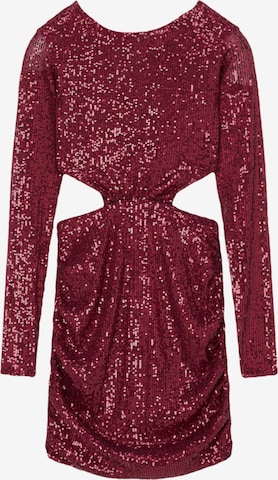 Robe de cocktail Pull&Bear en rouge : devant