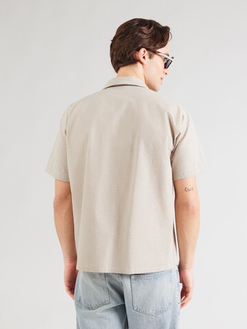 JJ Rebel Comfort Fit Košeľa 'JREBHAVEN' - Hnedá