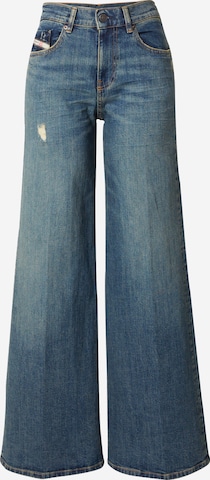 DIESEL רגל רחבה ג'ינס 'AKEMI' בכחול: מלפנים