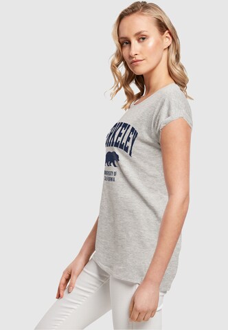 Merchcode T-Shirt 'Berkeley University - Bear' in Grau