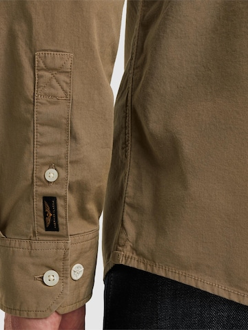 PME Legend Regular fit Overhemd 'American Classic shirt' in Beige