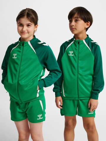 Hummel Sportsweatjacke 'Lead 2.0' in Grün: Vorderseite