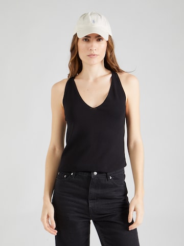 Molly BRACKEN Knitted Top in Black: front