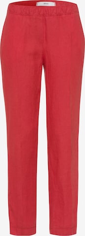 BRAX Tapered Chino 'Maron' in Rood: voorkant