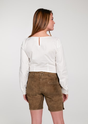 SPIETH & WENSKY Klederdracht blouse 'Wendelina' in Beige