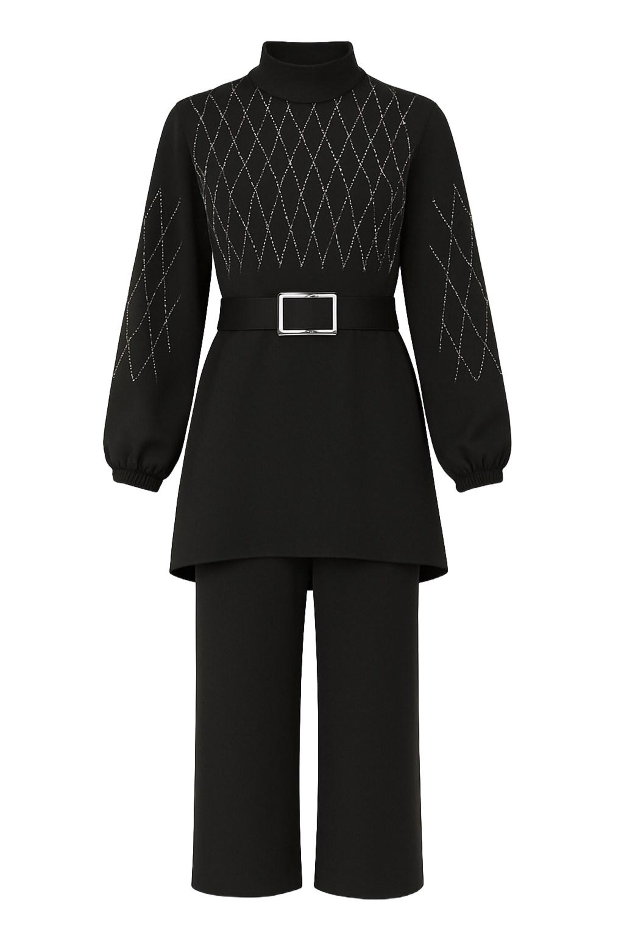 MODAMIHRAM Broekpak in Zwart: voorkant