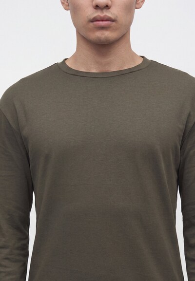 ABOUT YOU Shirt 'Dean' in S in dunkelblau / graumeliert / khaki / schwarz / silber, Produktansicht