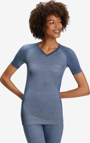 FALKE Base Layer in Blue: front