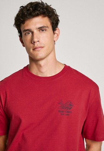 Pepe Jeans Shirt 'SUAN' in Red